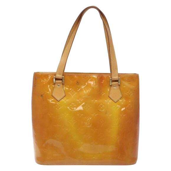 LOUIS VUITTON Monogram Vernis Houston Hand Bag Beige M91004 - Picture 2 of 13